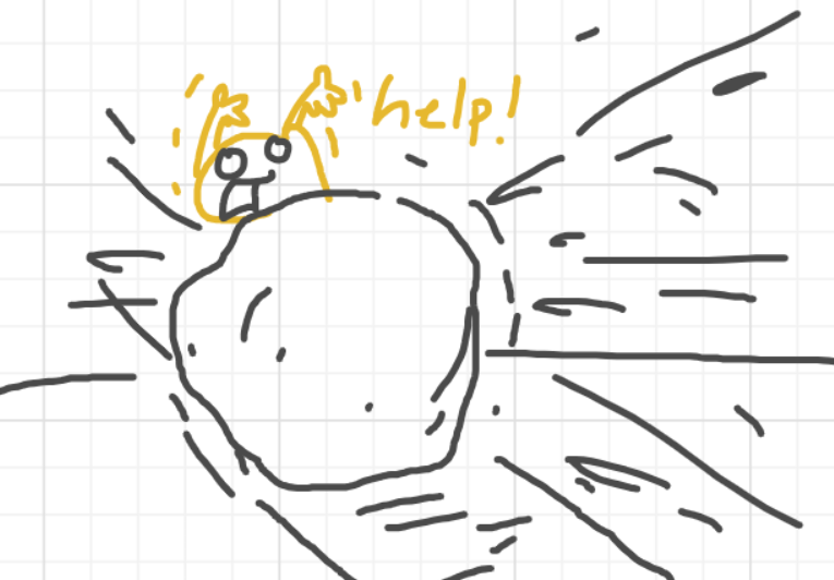 A panel from I've Been Everywhere, Man, episode nine of the Board Boards object show by Furretwalk/WalkingFurret.